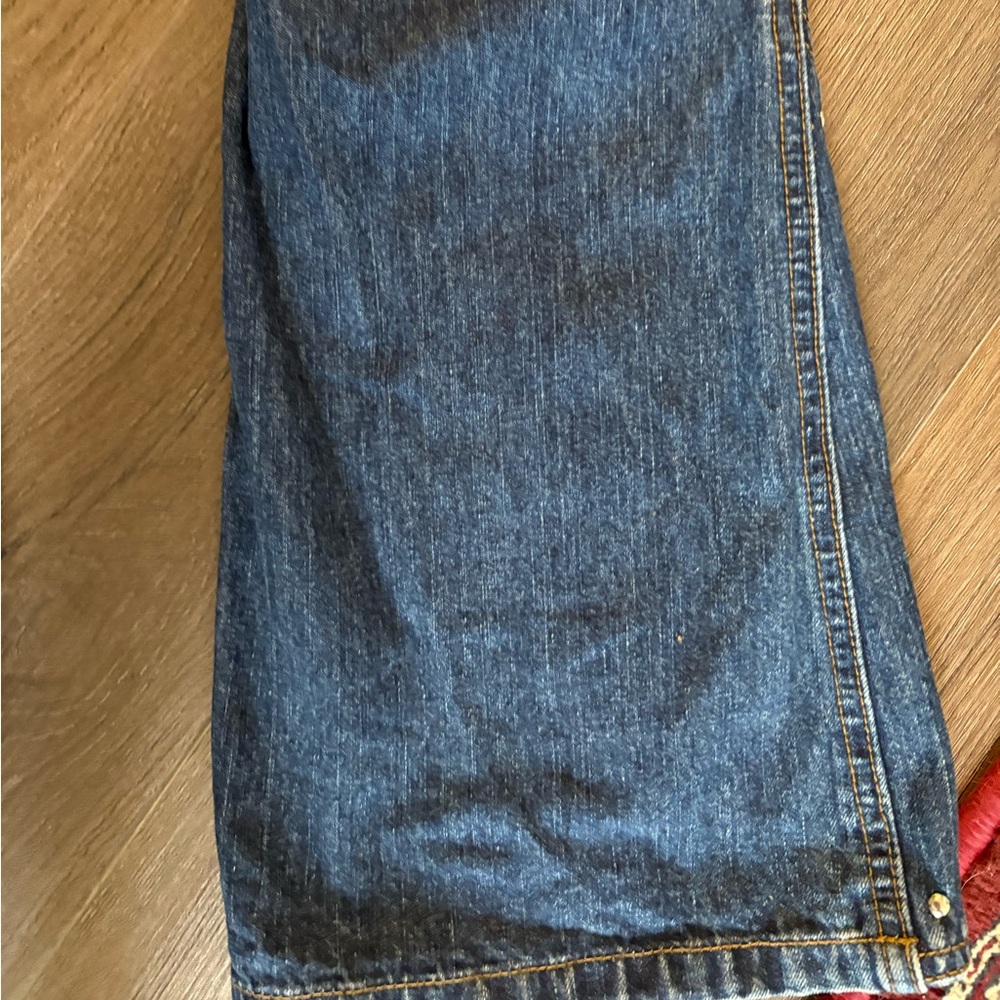 Women's Blue Flared Jeans - Picture 3 of 6
